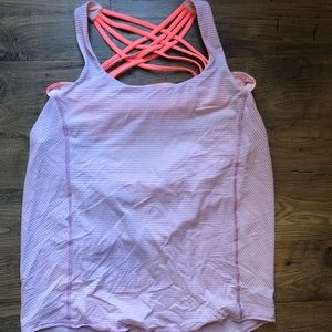 Lululemon top with built in bra size 10
